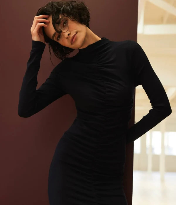Michael Stars Romi Ruched Front Dress- Dresses | Mini Dresses
