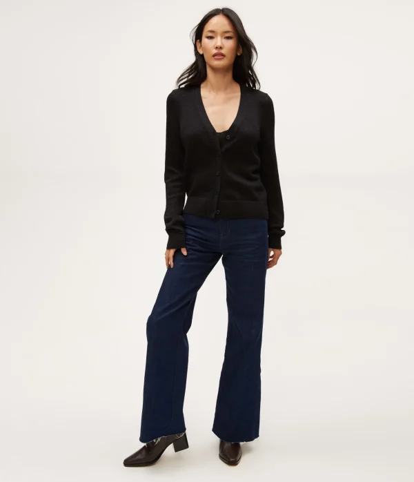 Michael Stars Ruiz Metallic Cardigan- Sweaters & Cardigans