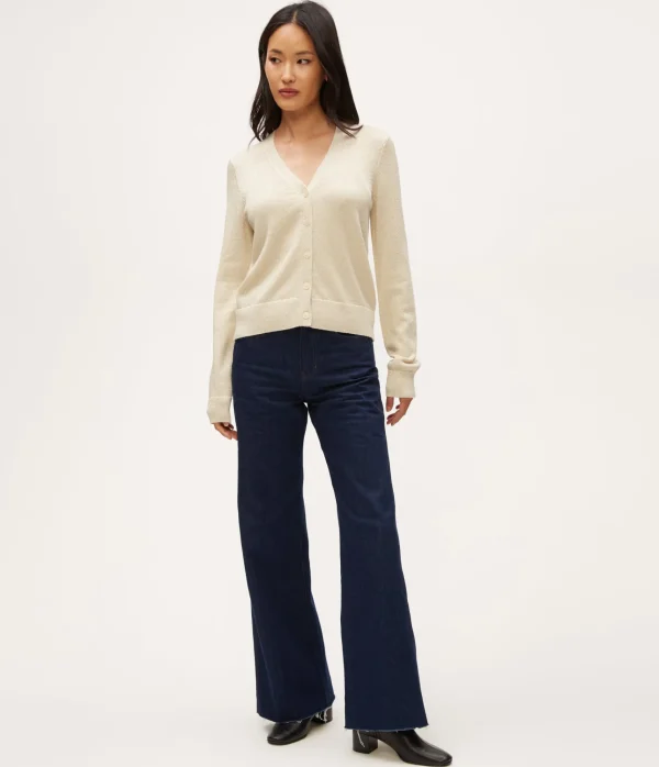 Michael Stars Ruiz Metallic Cardigan- Sweaters & Cardigans