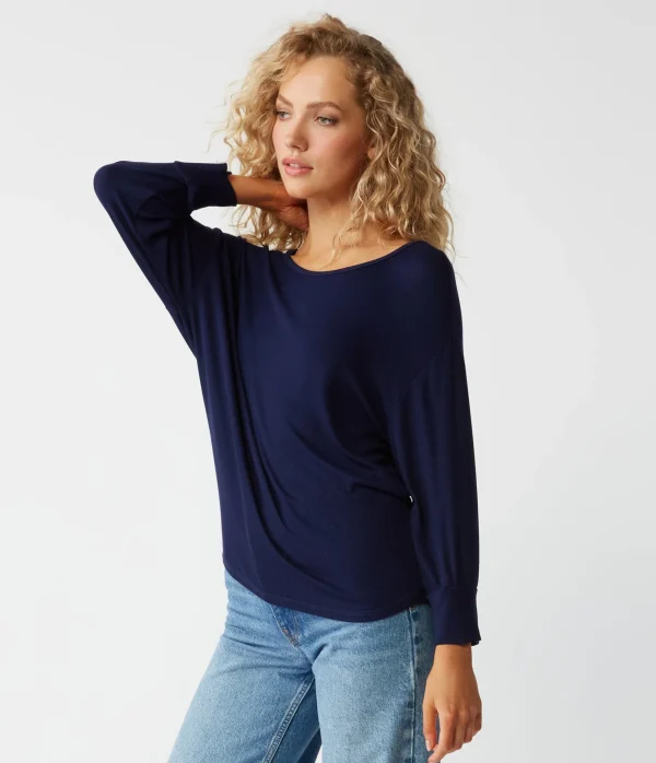 Michael Stars Russo Relaxed Fit Top- T-Shirts