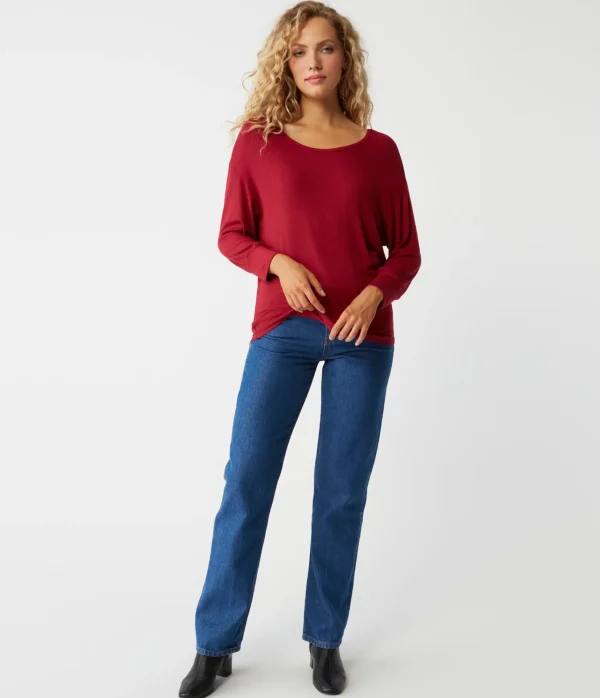 Michael Stars Russo Relaxed Fit Top- T-Shirts