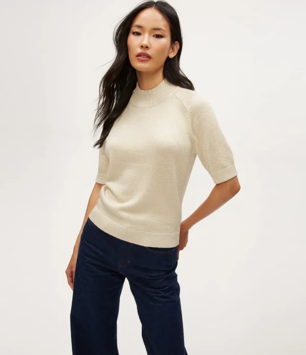 Michael Stars Sabel Metallic Sweater- Sweaters & Cardigans