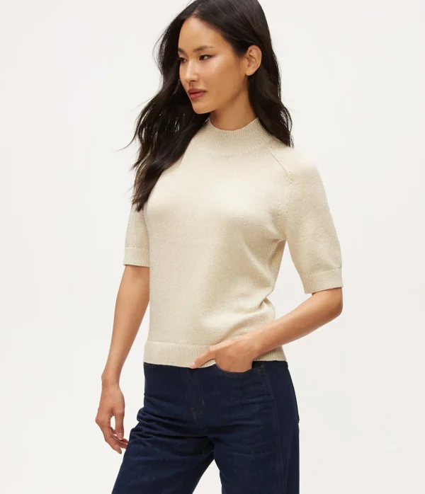 Michael Stars Sabel Metallic Sweater- Sweaters & Cardigans