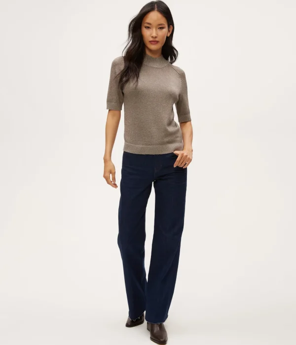 Michael Stars Sabel Metallic Sweater- Sweaters & Cardigans