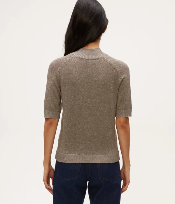 Michael Stars Sabel Metallic Sweater- Sweaters & Cardigans