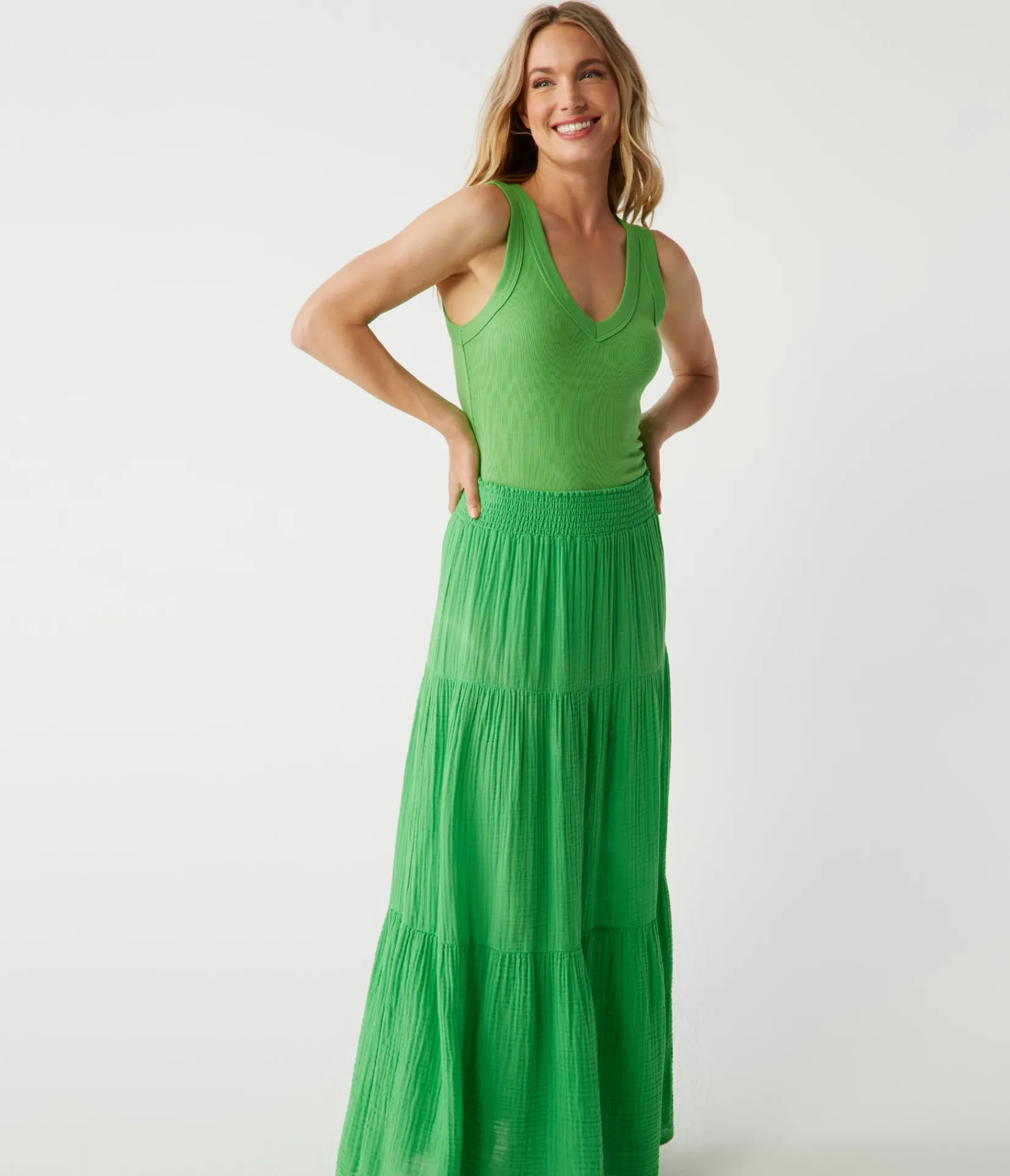sandy_gauze_skirt_0.webp Michael Stars Sandy Gauze Skirt- Dresses | Pants, Shorts & Skirts