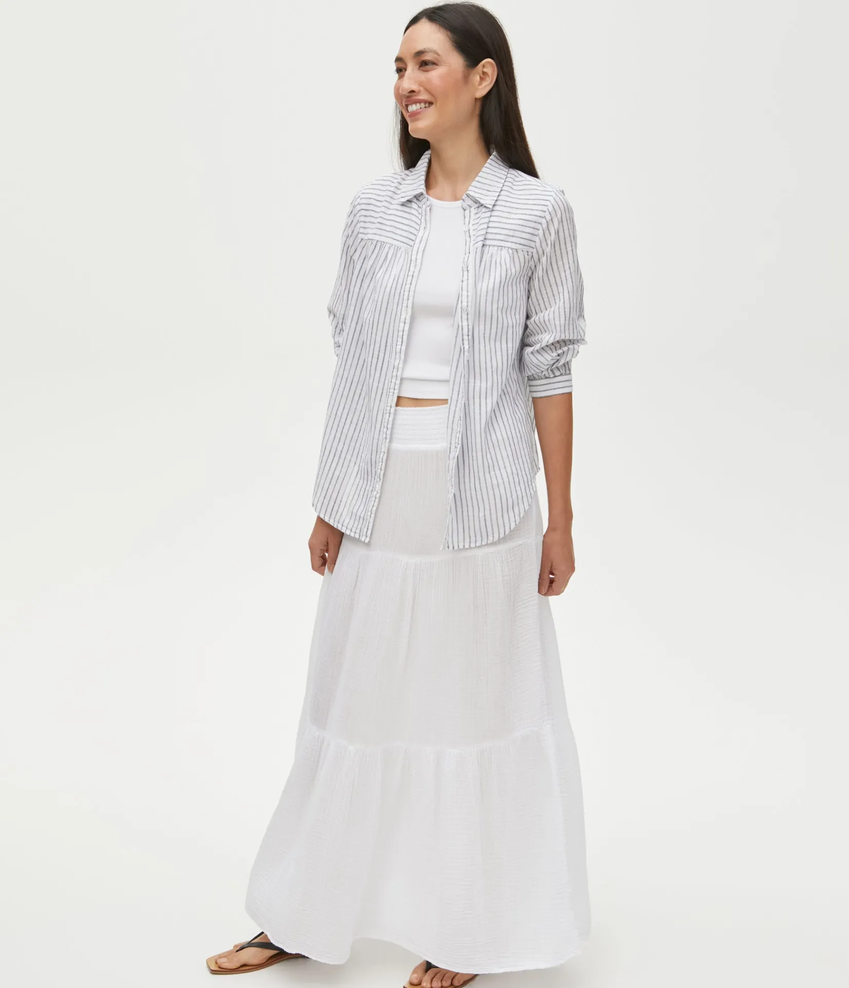 sandy_gauze_skirt_17.webp Michael Stars Sandy Gauze Skirt- Dresses | Pants, Shorts & Skirts