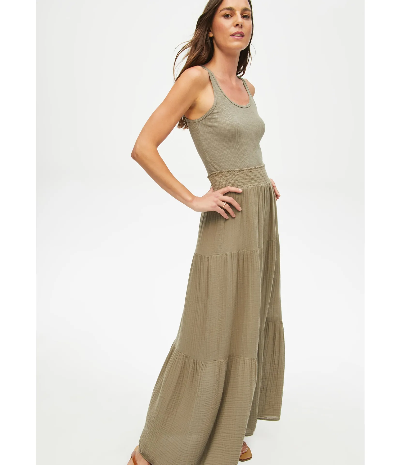 sandy_gauze_skirt_19.webp Michael Stars Sandy Gauze Skirt- Dresses | Pants, Shorts & Skirts