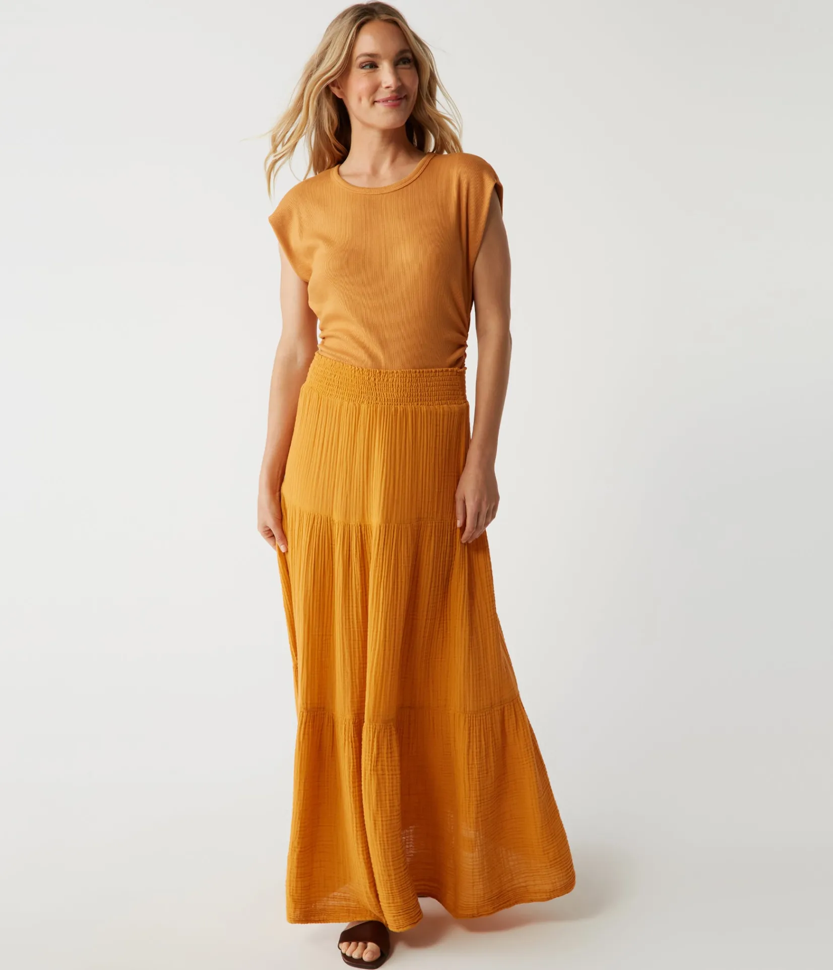 sandy_gauze_skirt_5.webp Michael Stars Sandy Gauze Skirt- Dresses | Pants, Shorts & Skirts