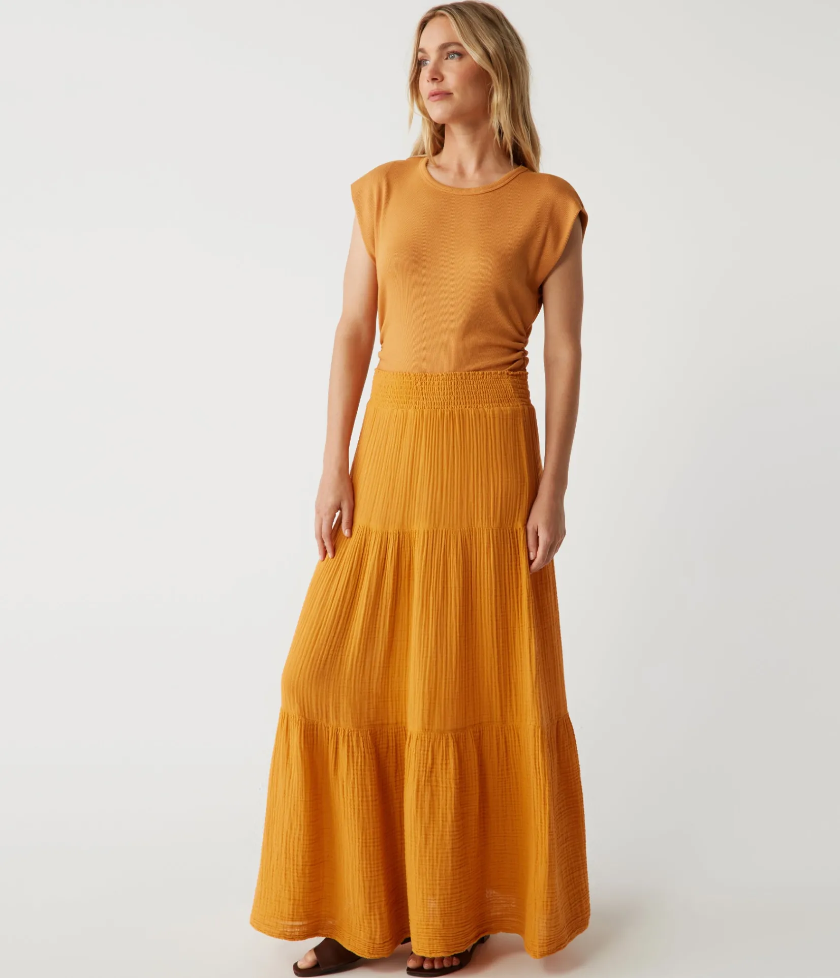 sandy_gauze_skirt_6.webp Michael Stars Sandy Gauze Skirt- Dresses | Pants, Shorts & Skirts