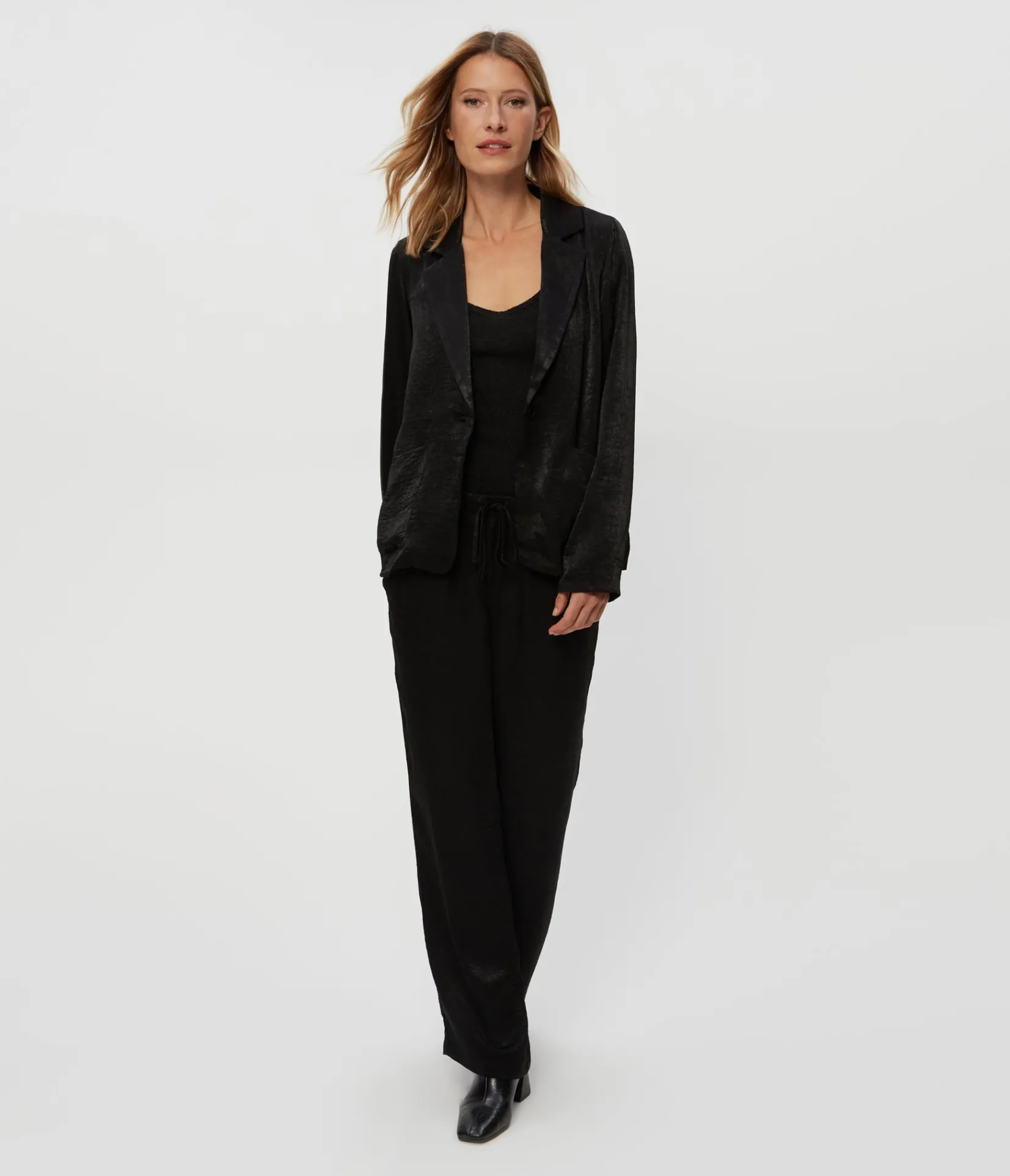 sanji_hammered_satin_drawstring_pant_2.webp Michael Stars Sanji Hammered Satin Drawstring Pant- Pants, Shorts & Skirts