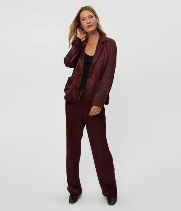 Michael Stars Sanji Hammered Satin Drawstring Pant- Pants, Shorts & Skirts