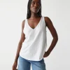 Michael Stars Scarlett V-Neck Tank- Tank Tops | Supima Cotton T-Shirts