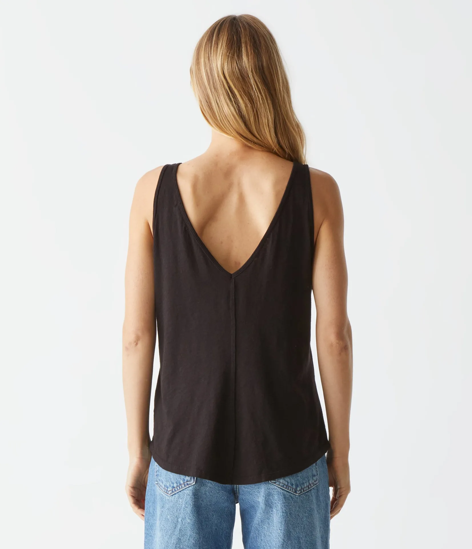 scarlett_vneck_tank_15.webp Michael Stars Scarlett V-Neck Tank- Tank Tops | Supima Cotton T-Shirts