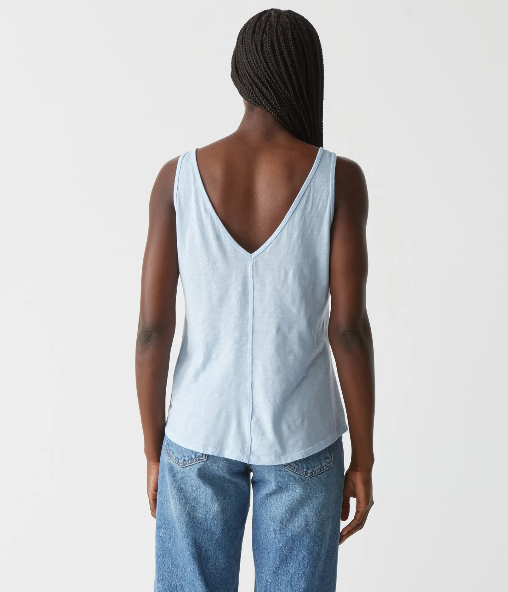 scarlett_vneck_tank_7.webp Michael Stars Scarlett V-Neck Tank- Tank Tops | Supima Cotton T-Shirts