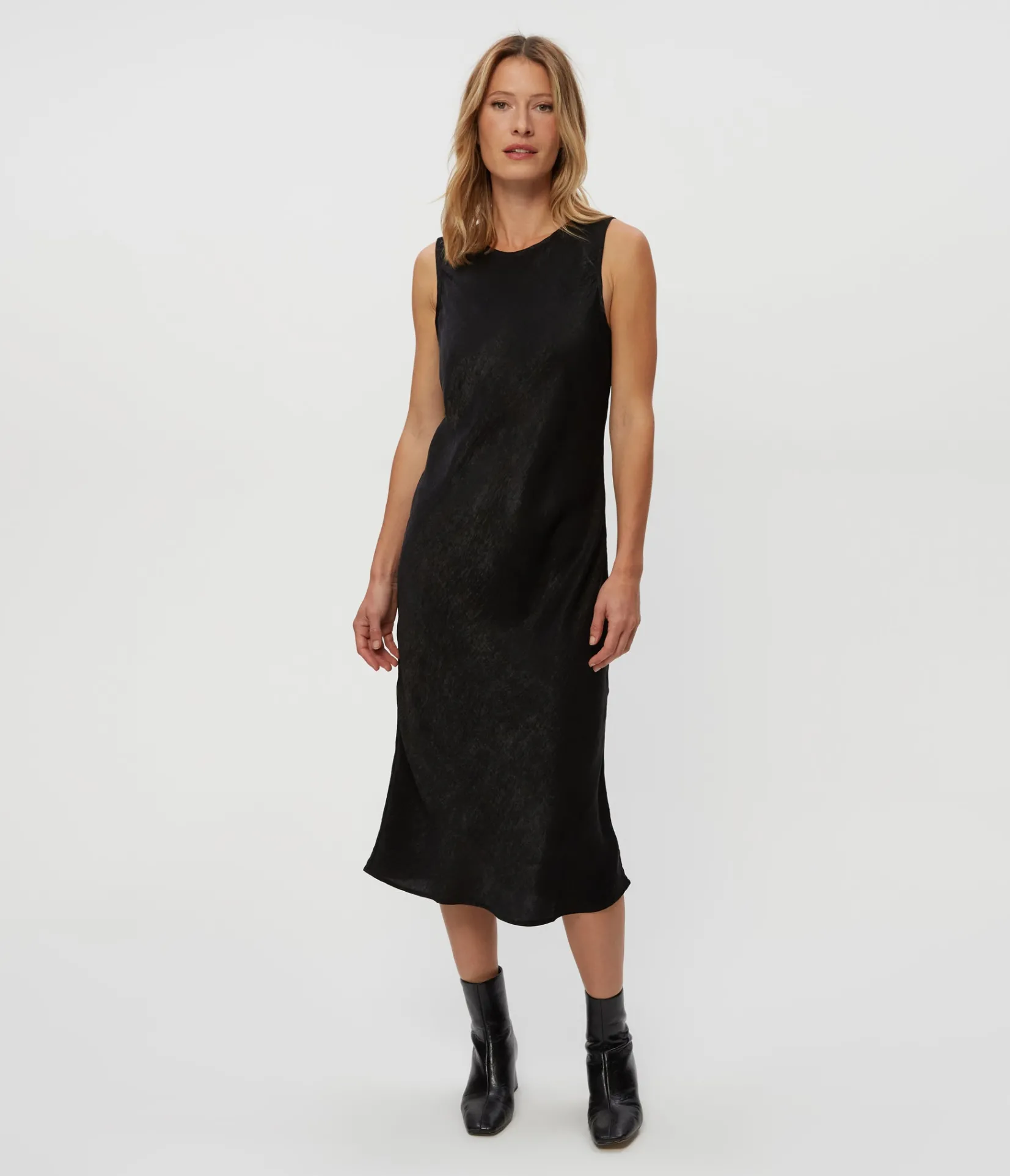 seema_hammered_satin_midi_dress_6.webp Michael Stars Seema Hammered Satin Midi Dress- Dresses | Midi Dresses