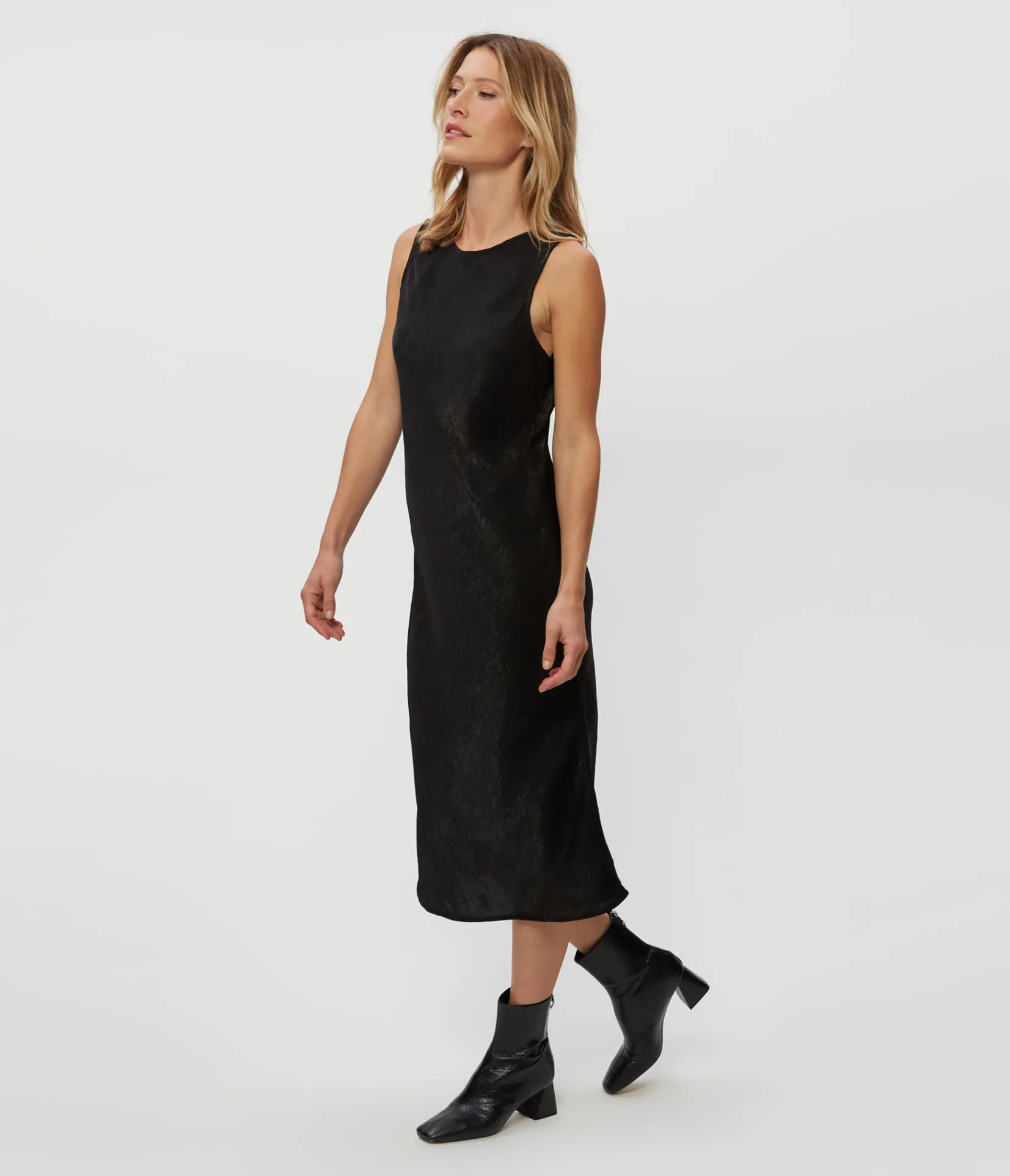 seema_hammered_satin_midi_dress_7.webp Michael Stars Seema Hammered Satin Midi Dress- Dresses | Midi Dresses