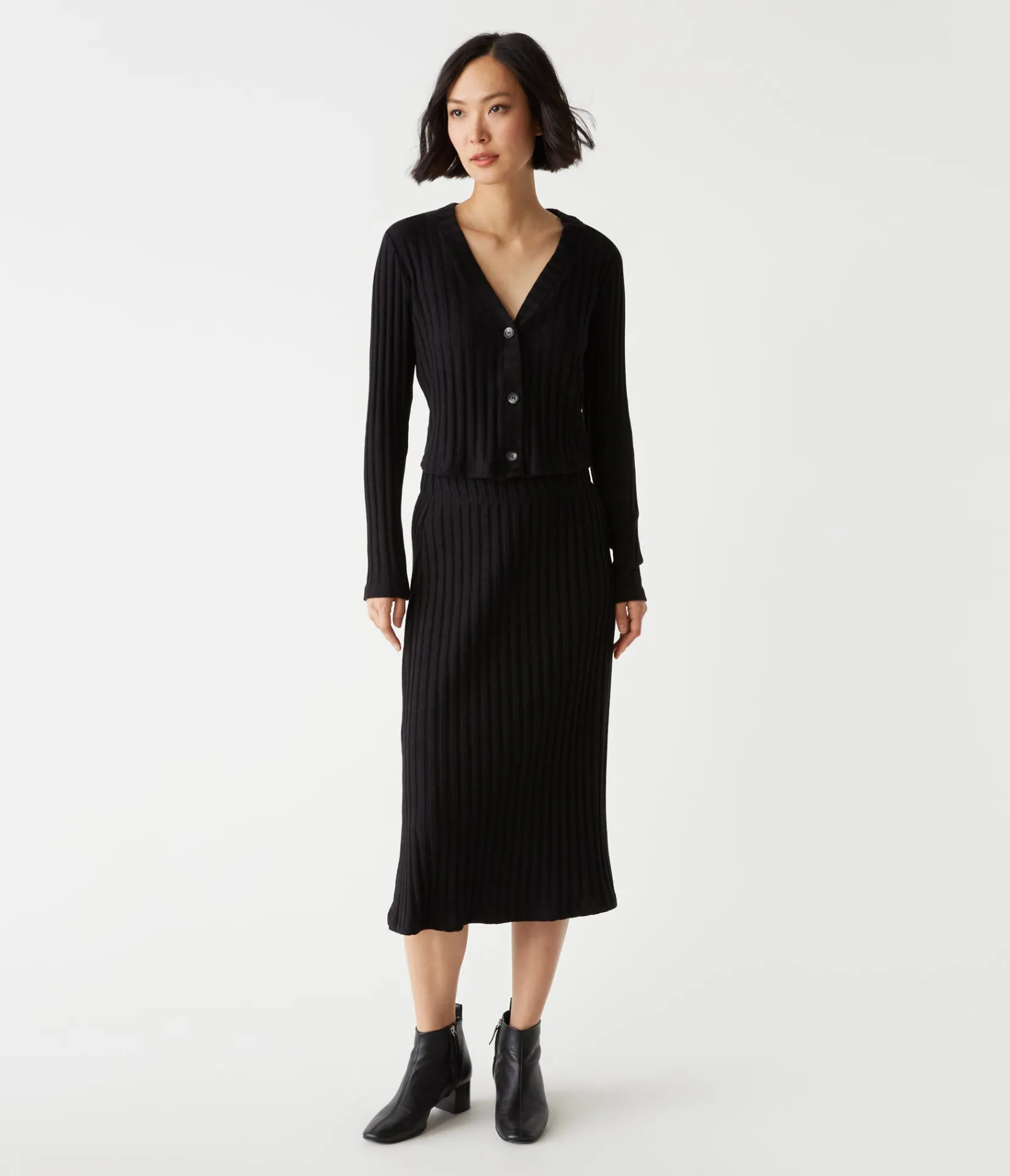 shania_midi_skirt_4.webp Michael Stars Shania Midi Skirt- Sweaters & Cardigans | Pants, Shorts & Skirts