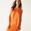 Michael Stars Shay Satin Tank- Tops, Blouses & Shirts