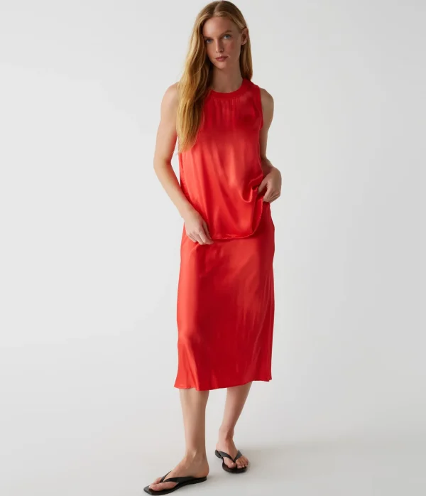 Michael Stars Shay Satin Tank- Tops, Blouses & Shirts