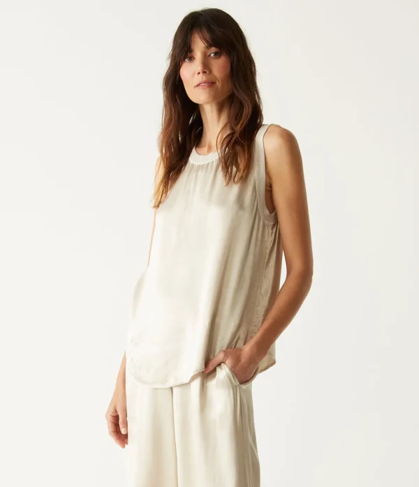 Michael Stars Shay Satin Tank- Tops, Blouses & Shirts