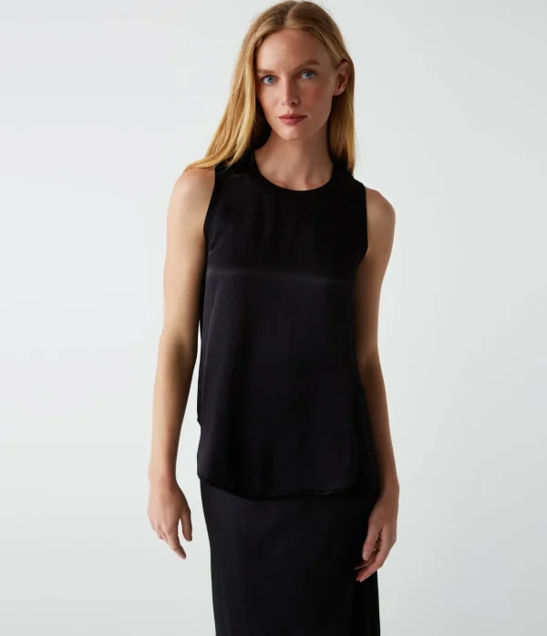 Michael Stars Shay Satin Tank- Tops, Blouses & Shirts