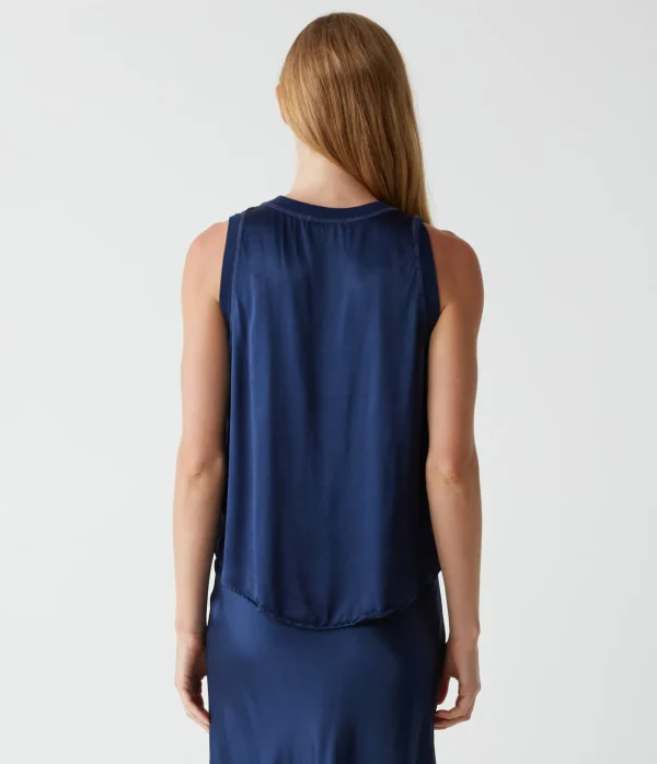 Michael Stars Shay Satin Tank- Tops, Blouses & Shirts