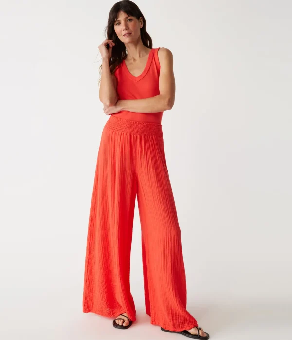 Michael Stars Simba Smocked Waist Pant- Pants, Shorts & Skirts