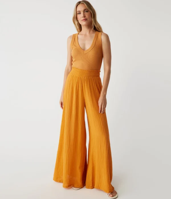 Michael Stars Simba Smocked Waist Pant- Pants, Shorts & Skirts