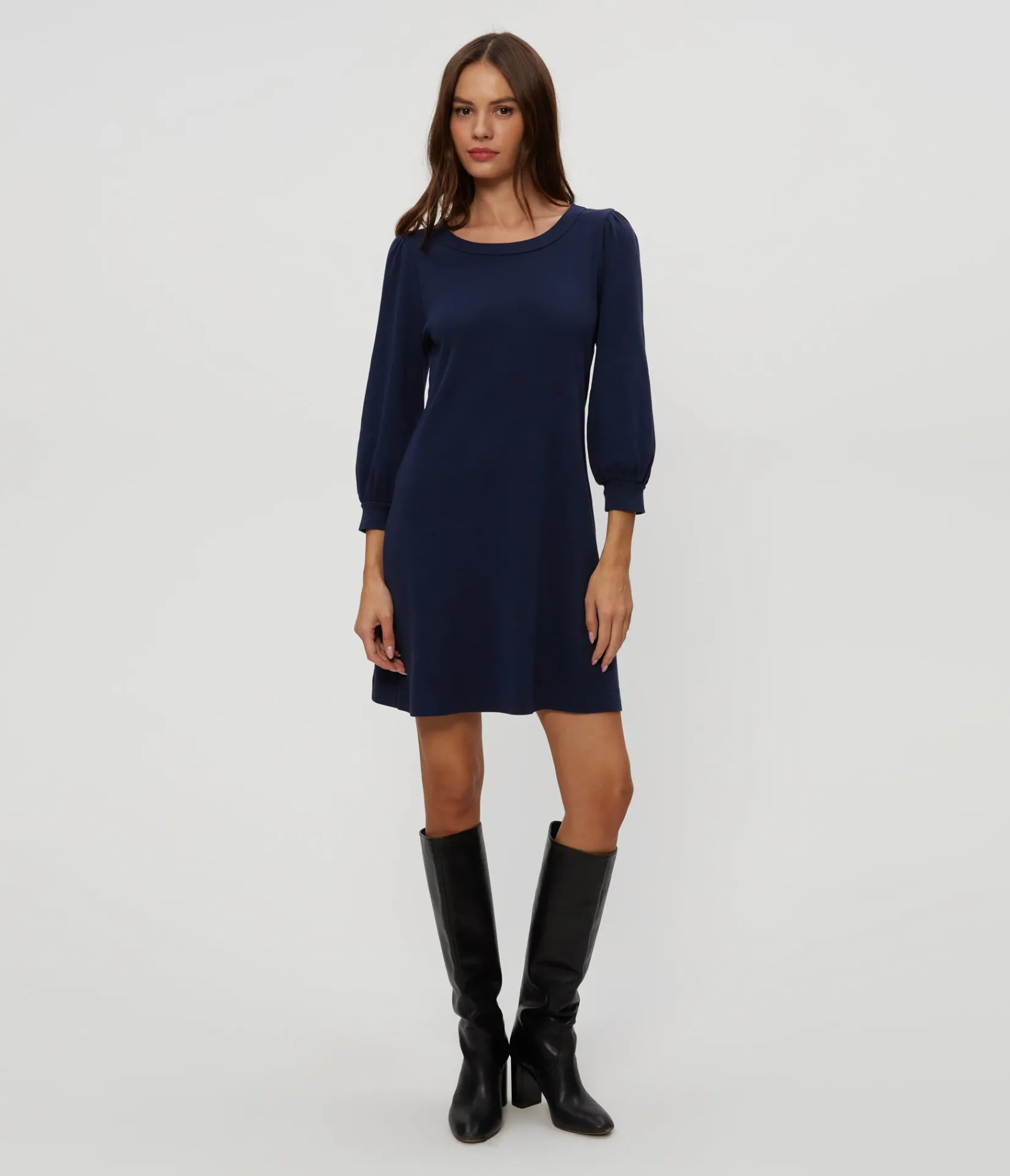 sinclair_puff_sleeve_tee_dress_1.webp Michael Stars Sinclair Puff Sleeve Tee Dress- Dresses | Mini Dresses