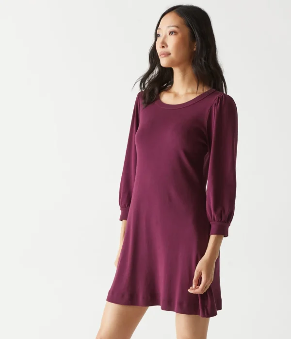 Michael Stars Sinclair Puff Sleeve Tee Dress- Dresses | Mini Dresses