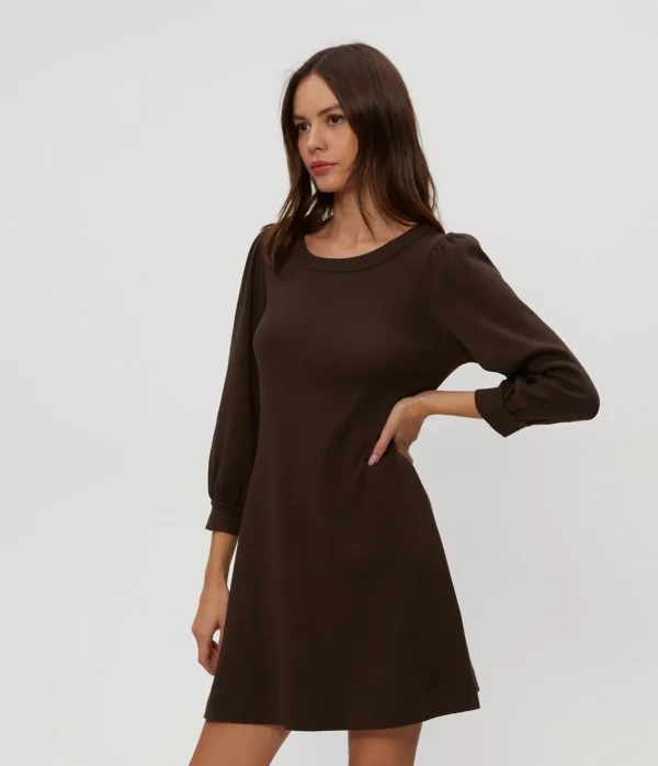 Michael Stars Sinclair Puff Sleeve Tee Dress- Dresses | Mini Dresses