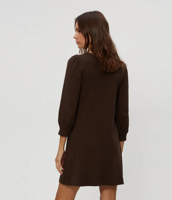 Michael Stars Sinclair Puff Sleeve Tee Dress- Dresses | Mini Dresses