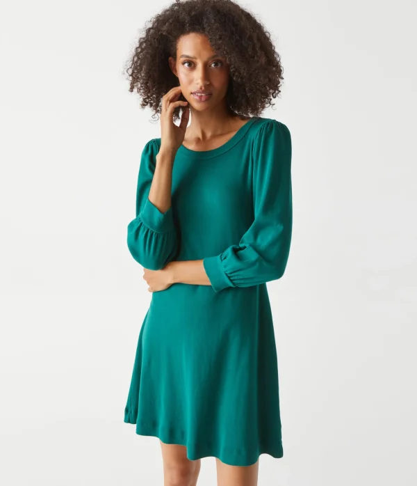 Michael Stars Sinclair Puff Sleeve Tee Dress- Dresses | Mini Dresses