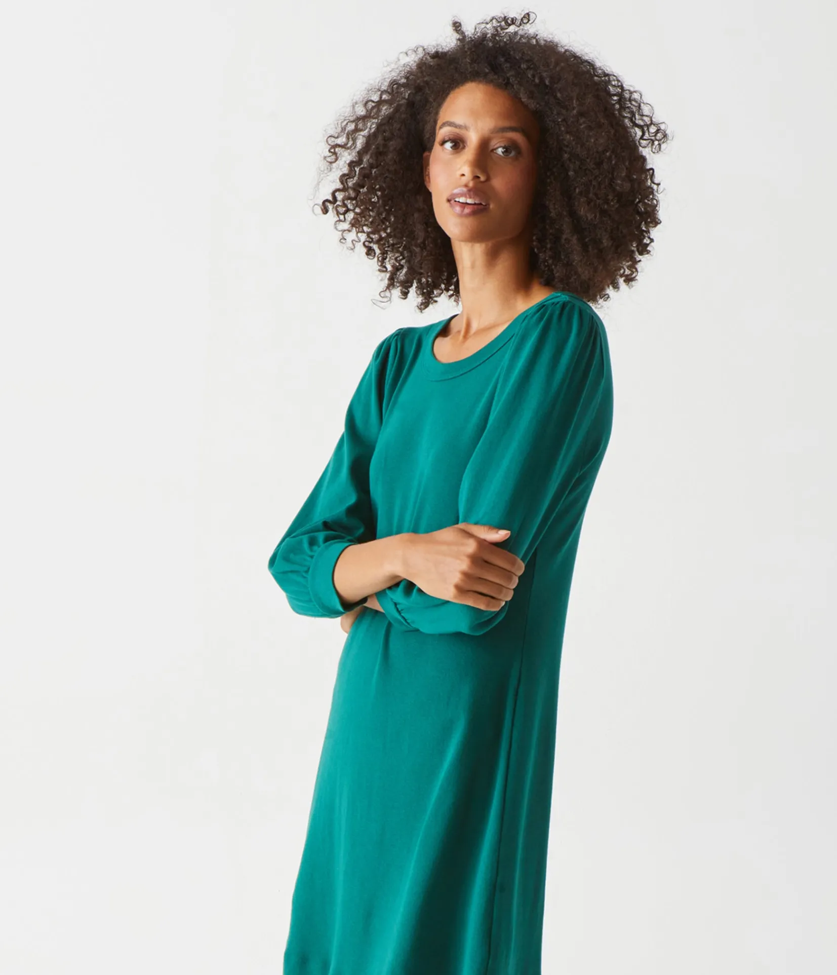sinclair_puff_sleeve_tee_dress_6.webp Michael Stars Sinclair Puff Sleeve Tee Dress- Dresses | Mini Dresses