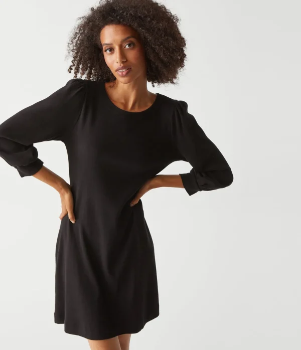 Michael Stars Sinclair Puff Sleeve Tee Dress- Dresses | Mini Dresses