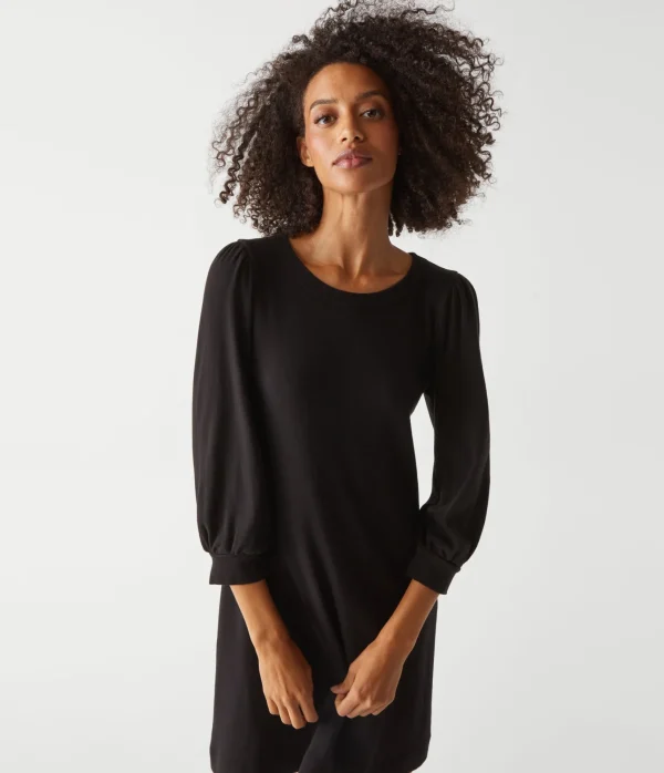 Michael Stars Sinclair Puff Sleeve Tee Dress- Dresses | Mini Dresses