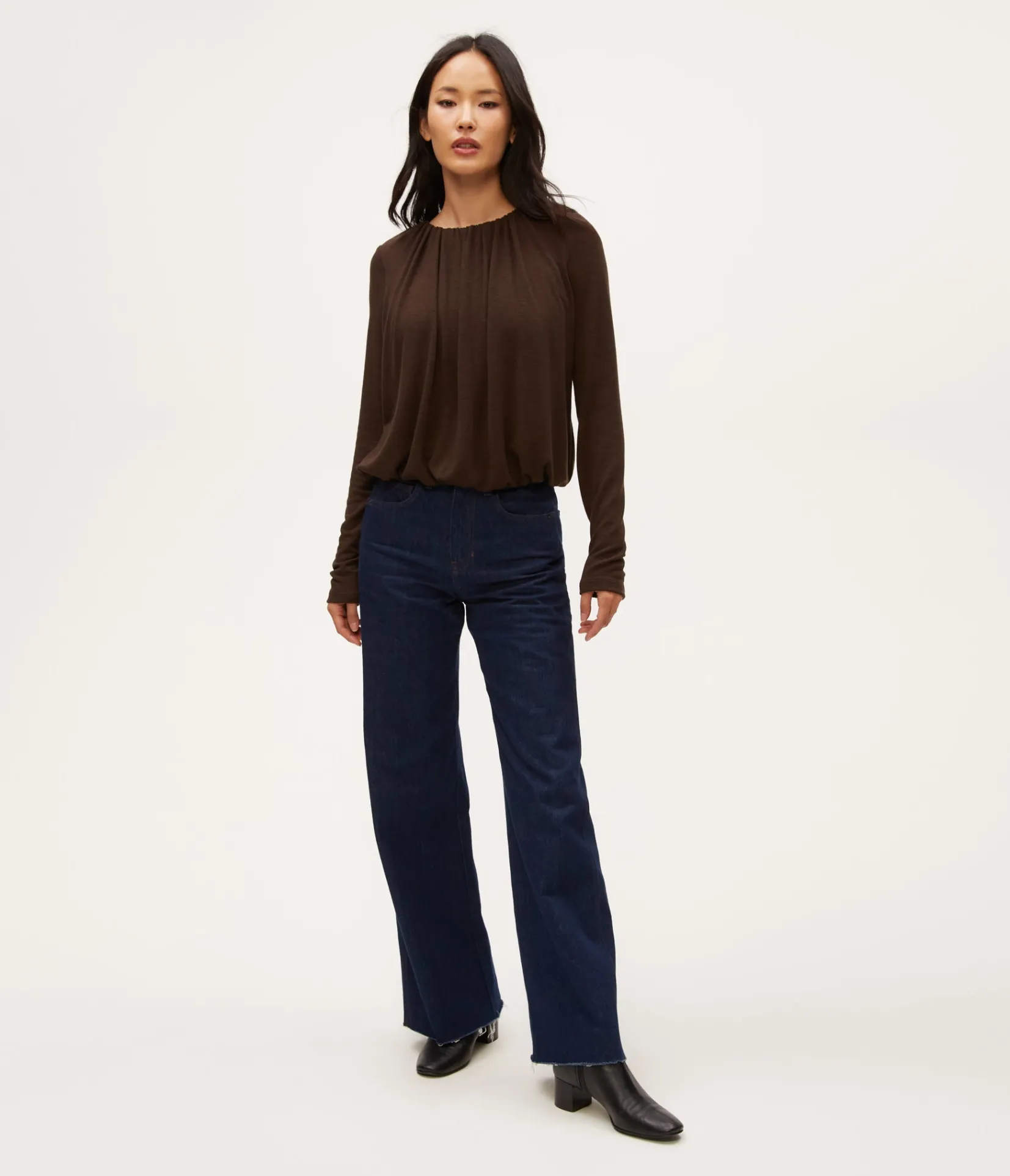 sona_bubble_top_1.webp Michael Stars Sona Bubble Top- Tops, Blouses & Shirts | T-Shirts
