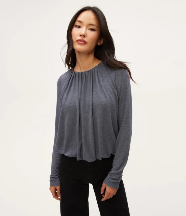 Michael Stars Sona Bubble Top- Tops, Blouses & Shirts | T-Shirts