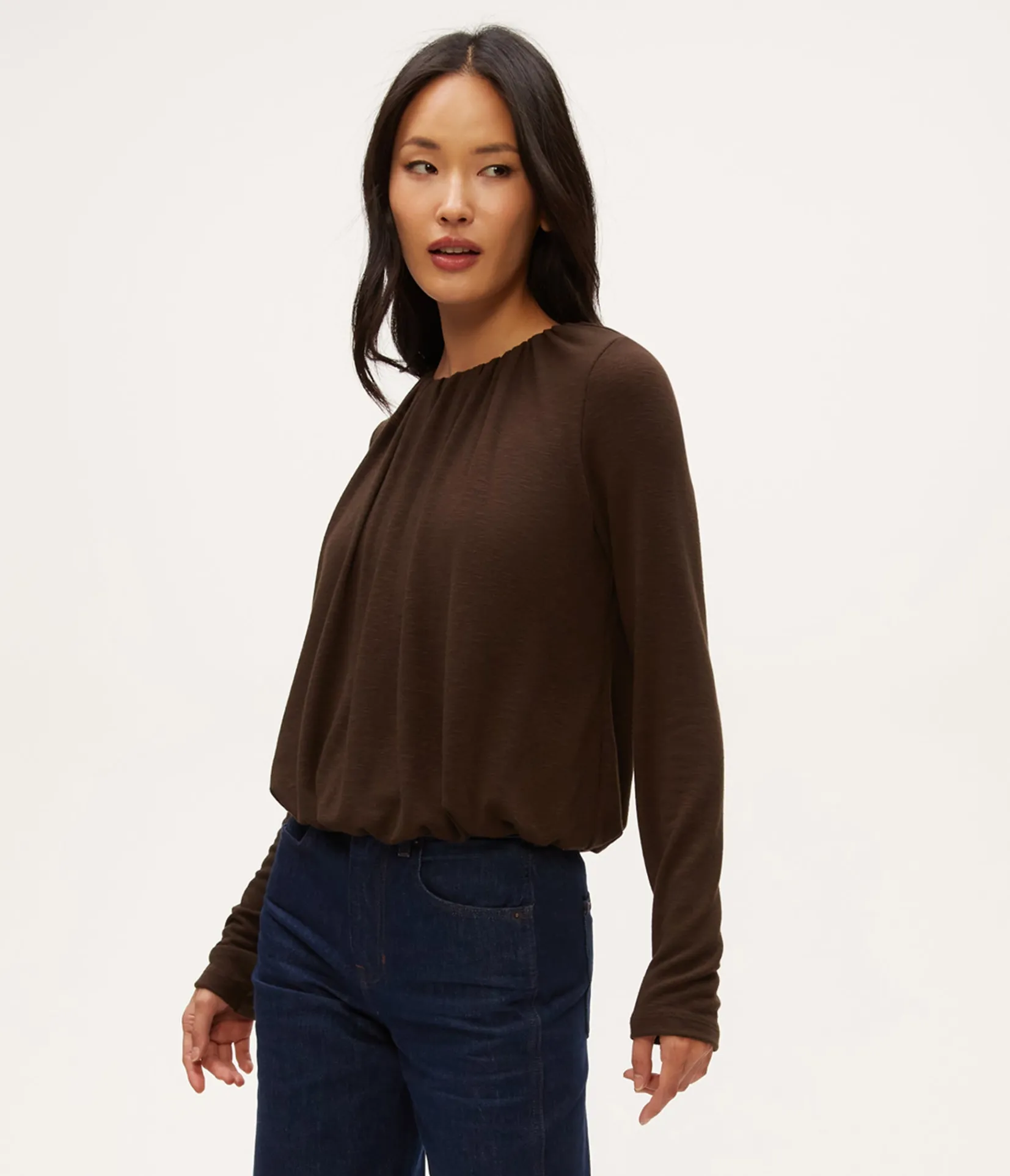 sona_bubble_top_2.webp Michael Stars Sona Bubble Top- Tops, Blouses & Shirts | T-Shirts