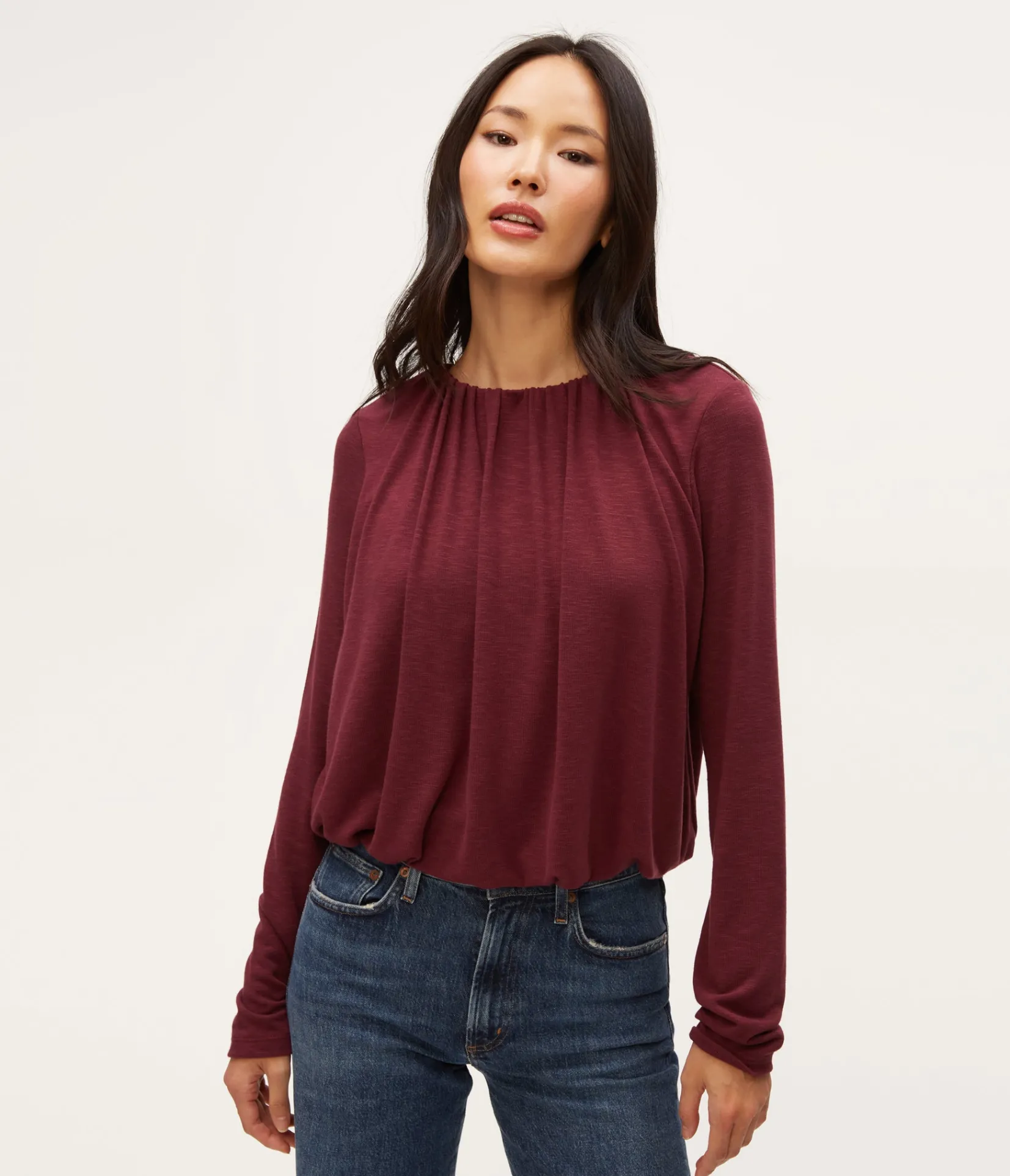sona_bubble_top_21.webp Michael Stars Sona Bubble Top- Tops, Blouses & Shirts | T-Shirts