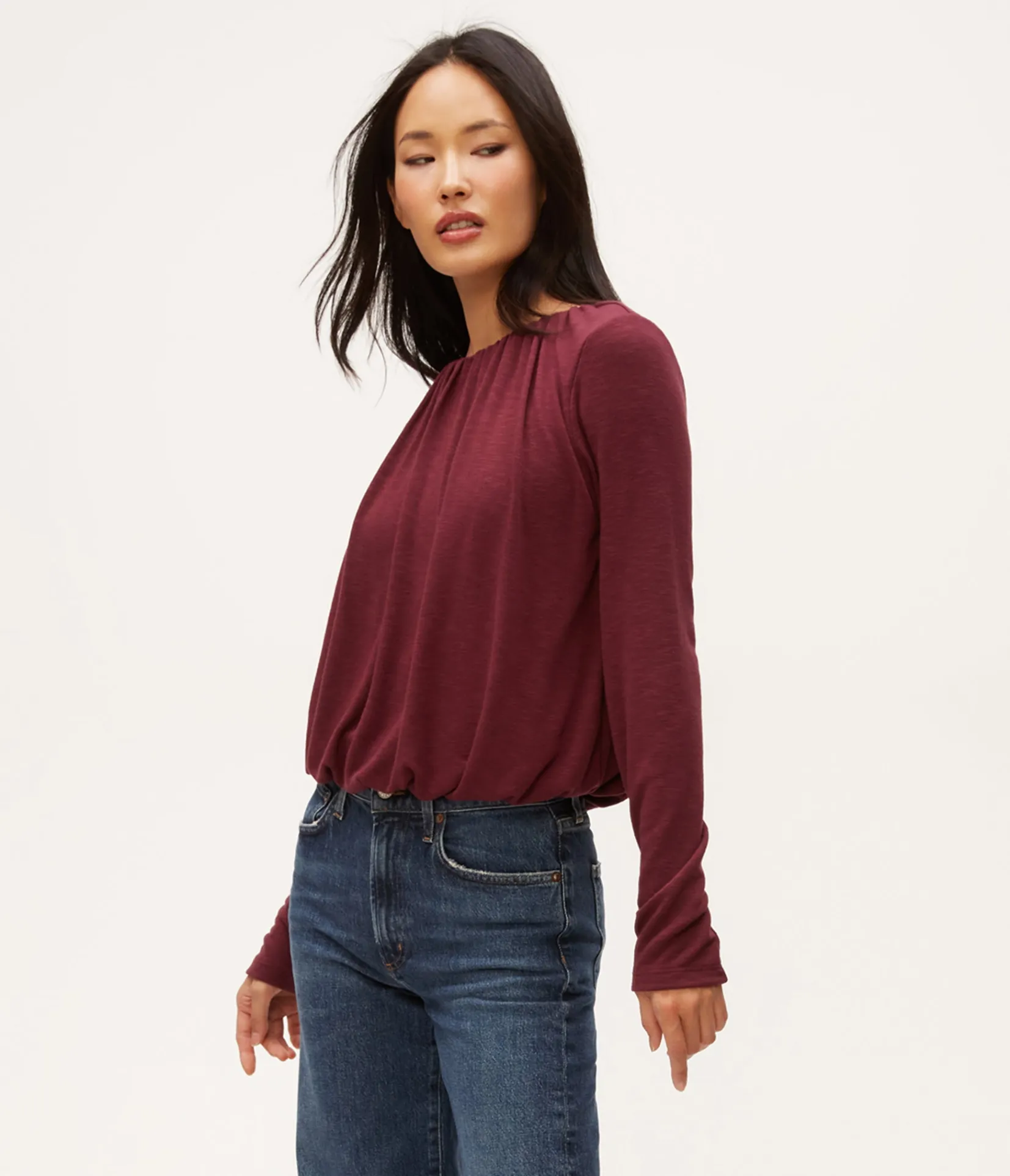 sona_bubble_top_23.webp Michael Stars Sona Bubble Top- Tops, Blouses & Shirts | T-Shirts