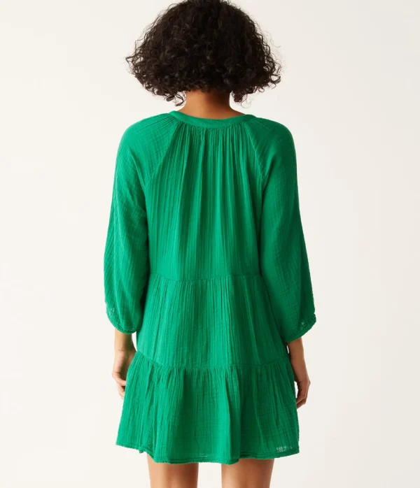 Michael Stars Sonia Tiered Gauze Dress- Dresses | Knee Length Dresses