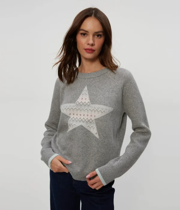 Michael Stars Star Jacquard Sweater- Sweaters & Cardigans