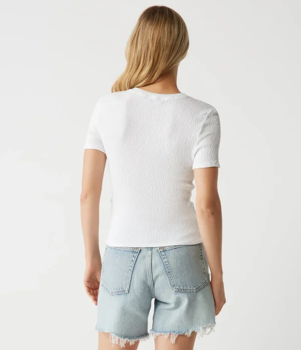 Michael Stars Stella Twist Front Tee- T-Shirts