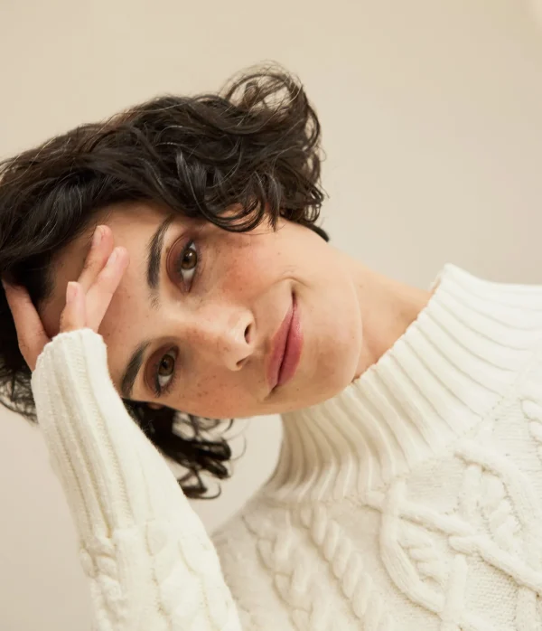 Michael Stars Suki Cable Knit Sweater- Sweaters & Cardigans