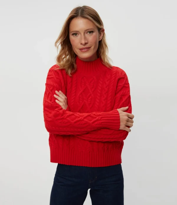 Michael Stars Suki Cable Knit Sweater- Sweaters & Cardigans