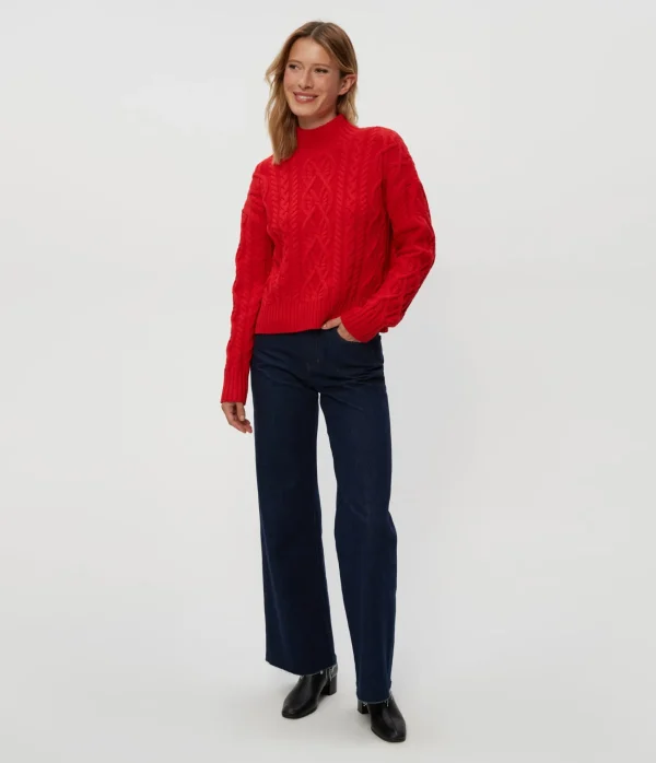 Michael Stars Suki Cable Knit Sweater- Sweaters & Cardigans