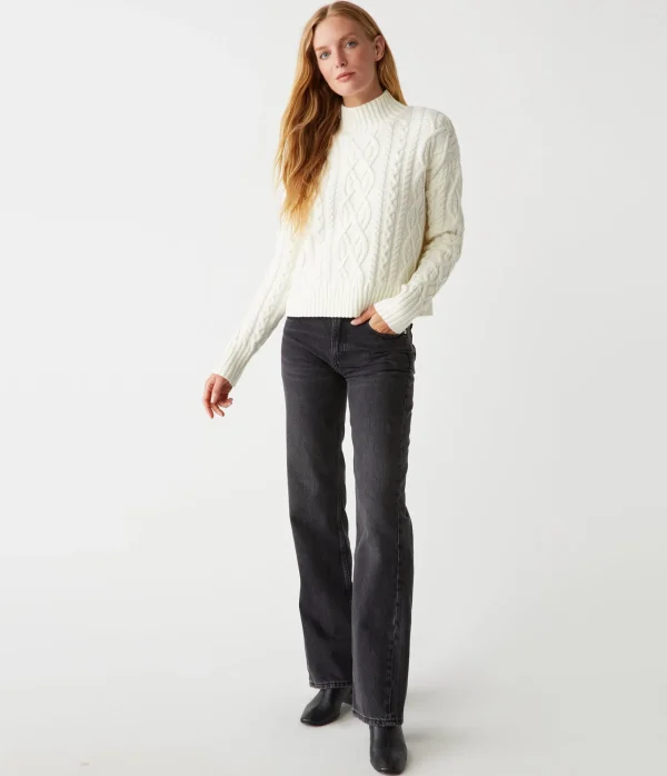 Michael Stars Suki Cable Knit Sweater- Sweaters & Cardigans
