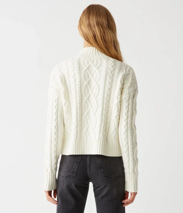 Michael Stars Suki Cable Knit Sweater- Sweaters & Cardigans